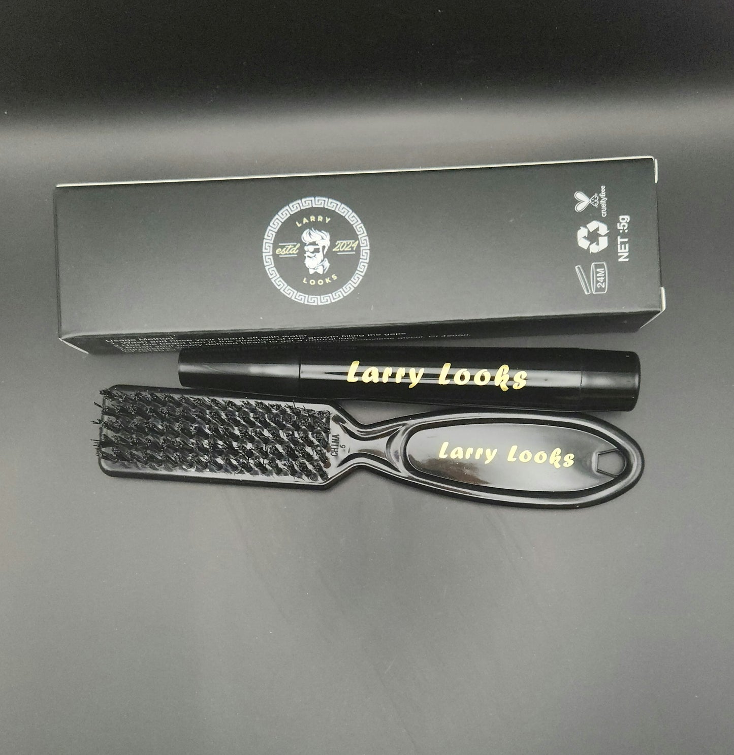 Hair Filler Pen – Fills Beard Patches, Defines Brows & Hairlines | Matte Finish by Larry Looks Waterproof