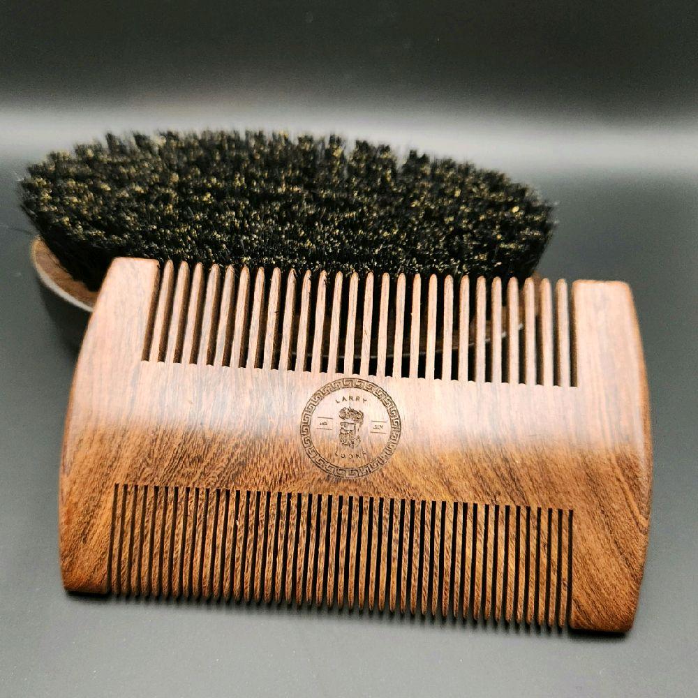 Mens Beard Care Growth Serum Set | Beard Growth Oil | Brush and Comb Set