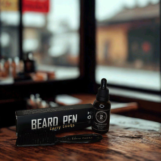 Beard Pen + Beard Oil Kit | Sharp Lines | Fuller Look Instantly | No More Patches
